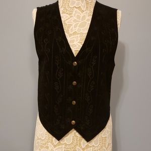 AGAPO Leather Vest Black SMALL